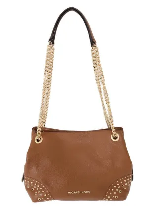 Brown Jet Set Leather Shoulder Bag