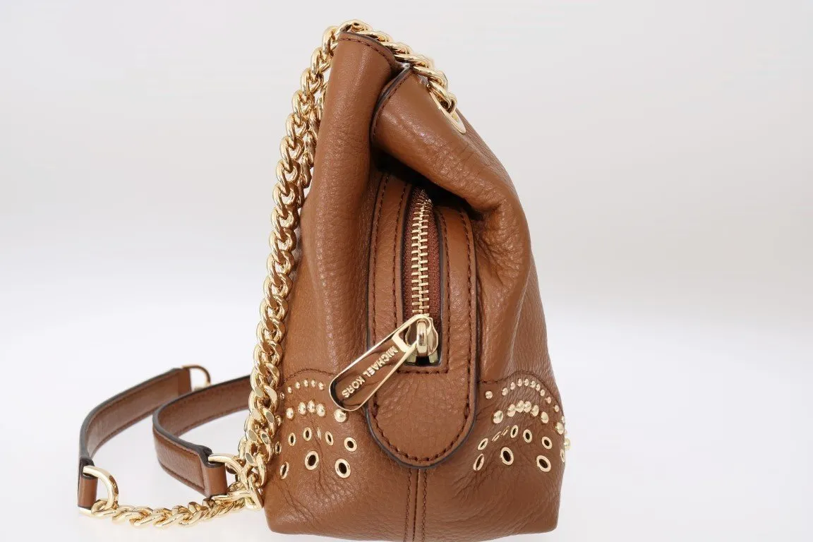 Brown Jet Set Leather Shoulder Bag