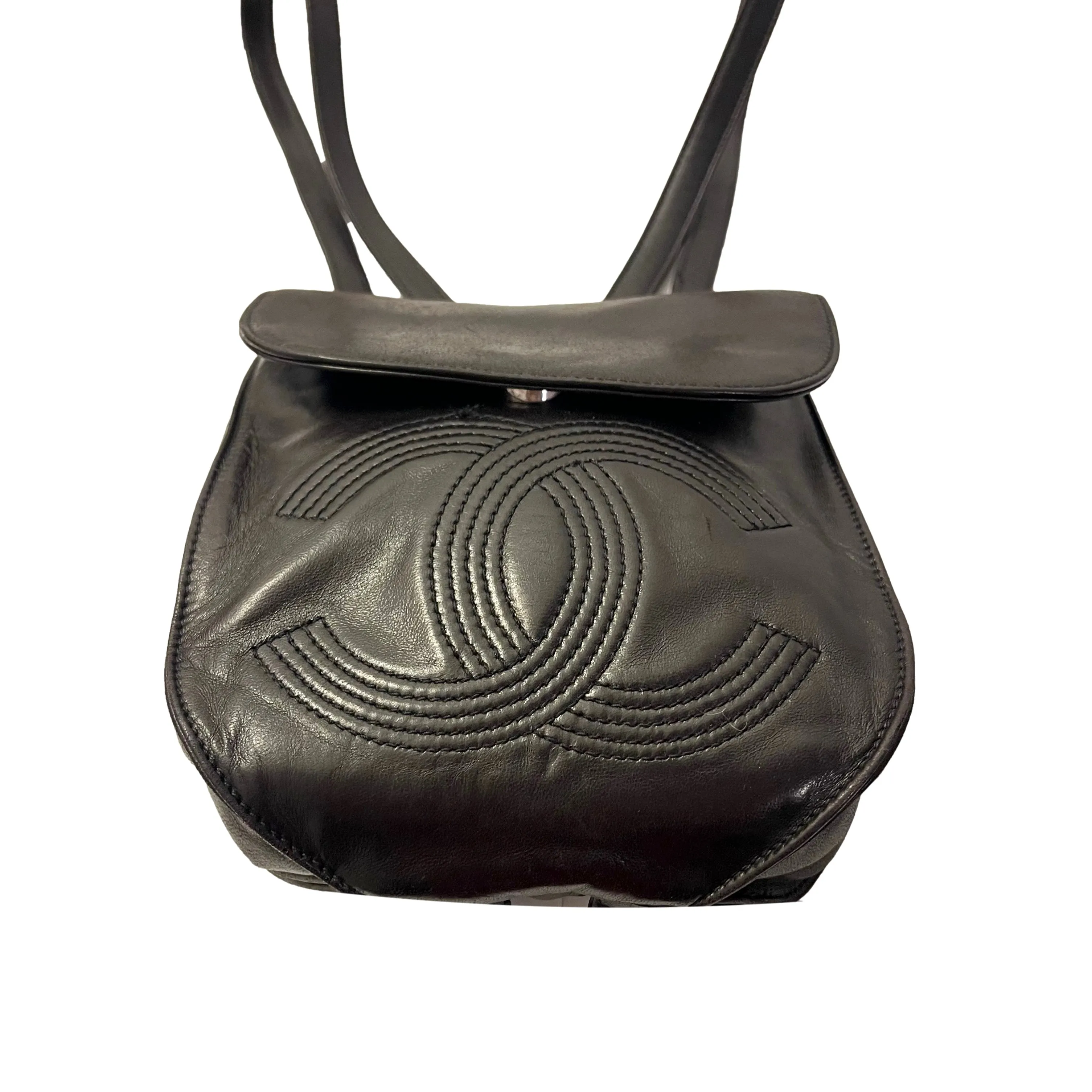 Chanel Black Mini Lambskin Backpack