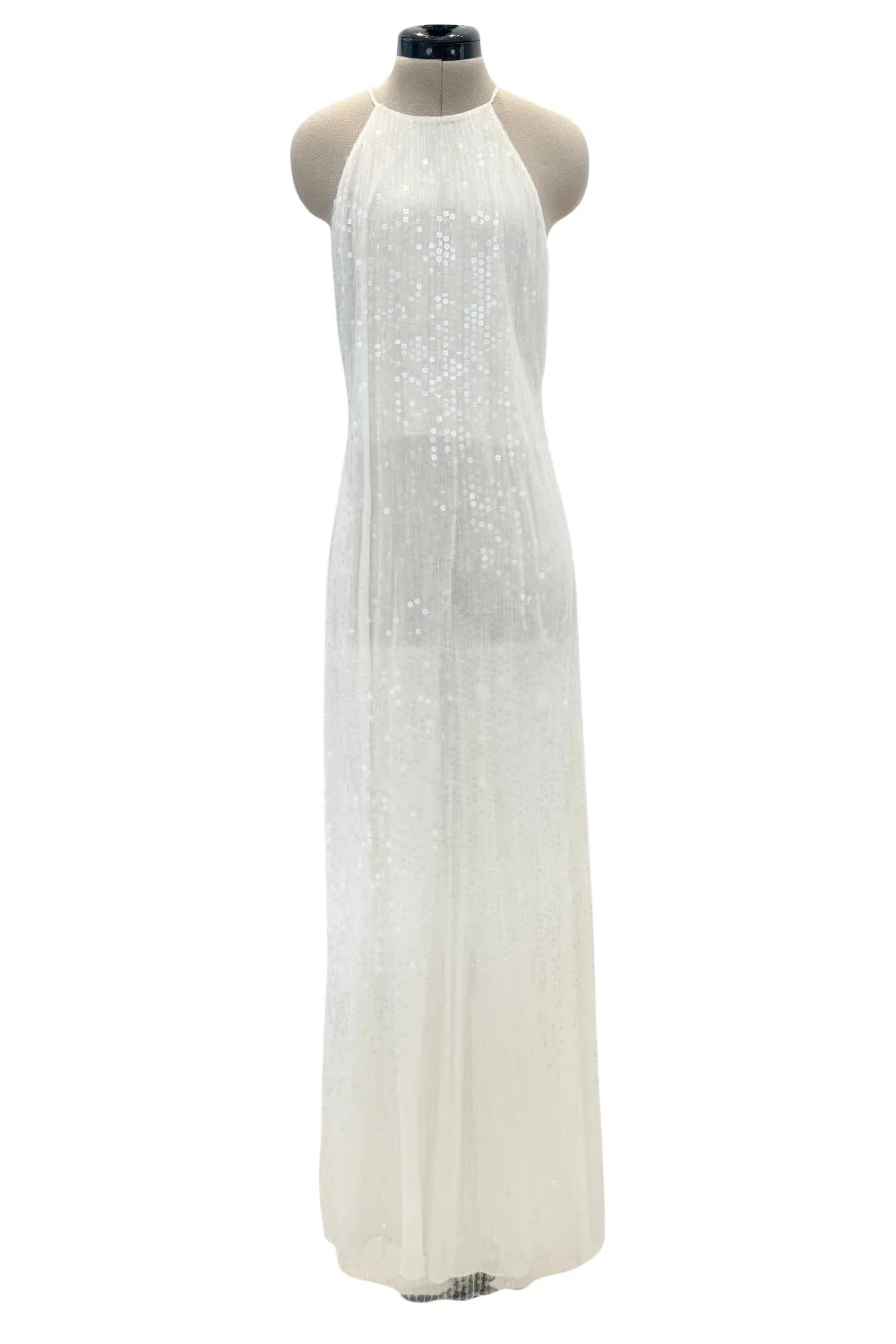 Chanel c.1997 Sequin with Thigh High Slit - 13.5" W