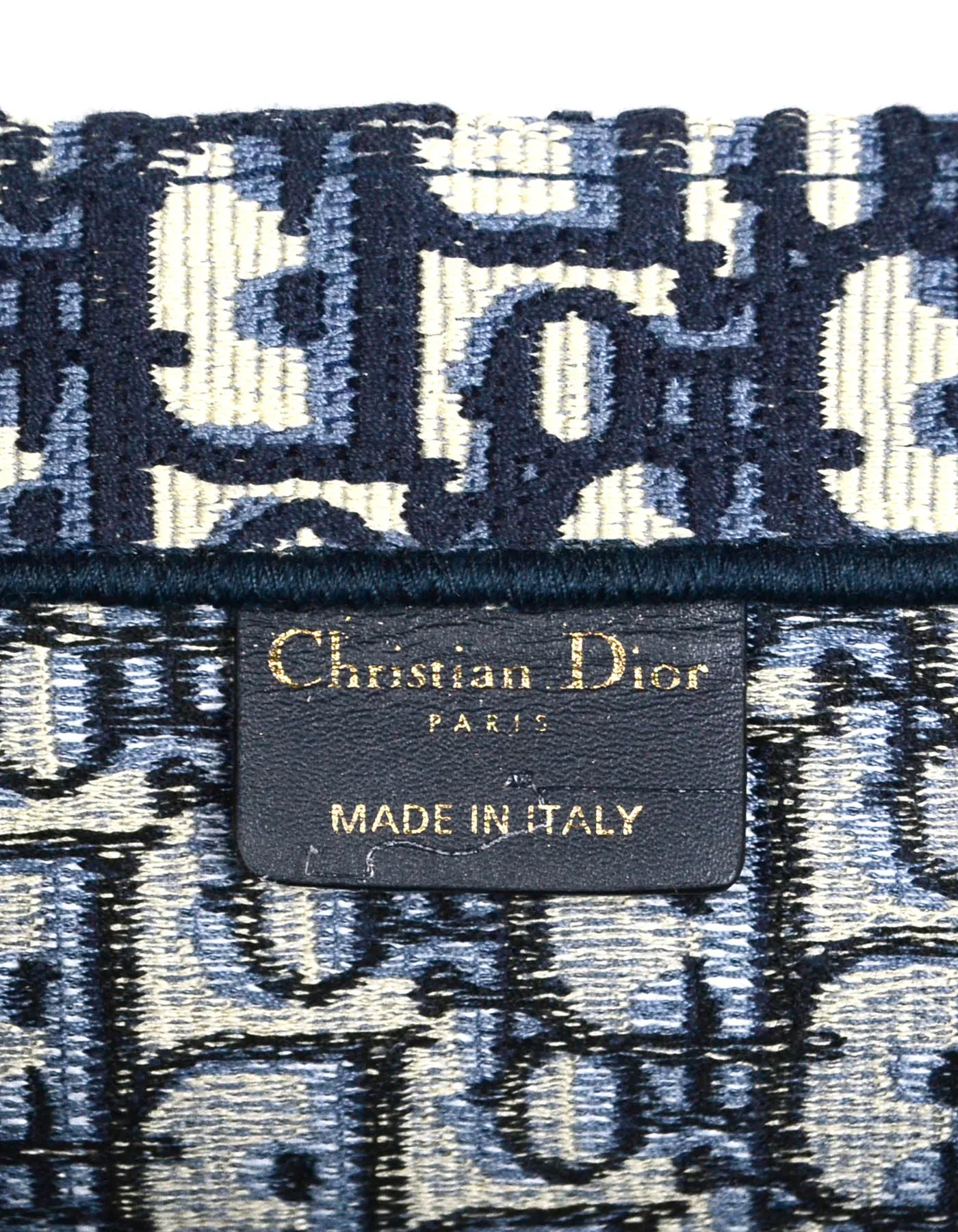 Christian Dior 2020 Blue Oblique Monogram Small Book Tote Bag