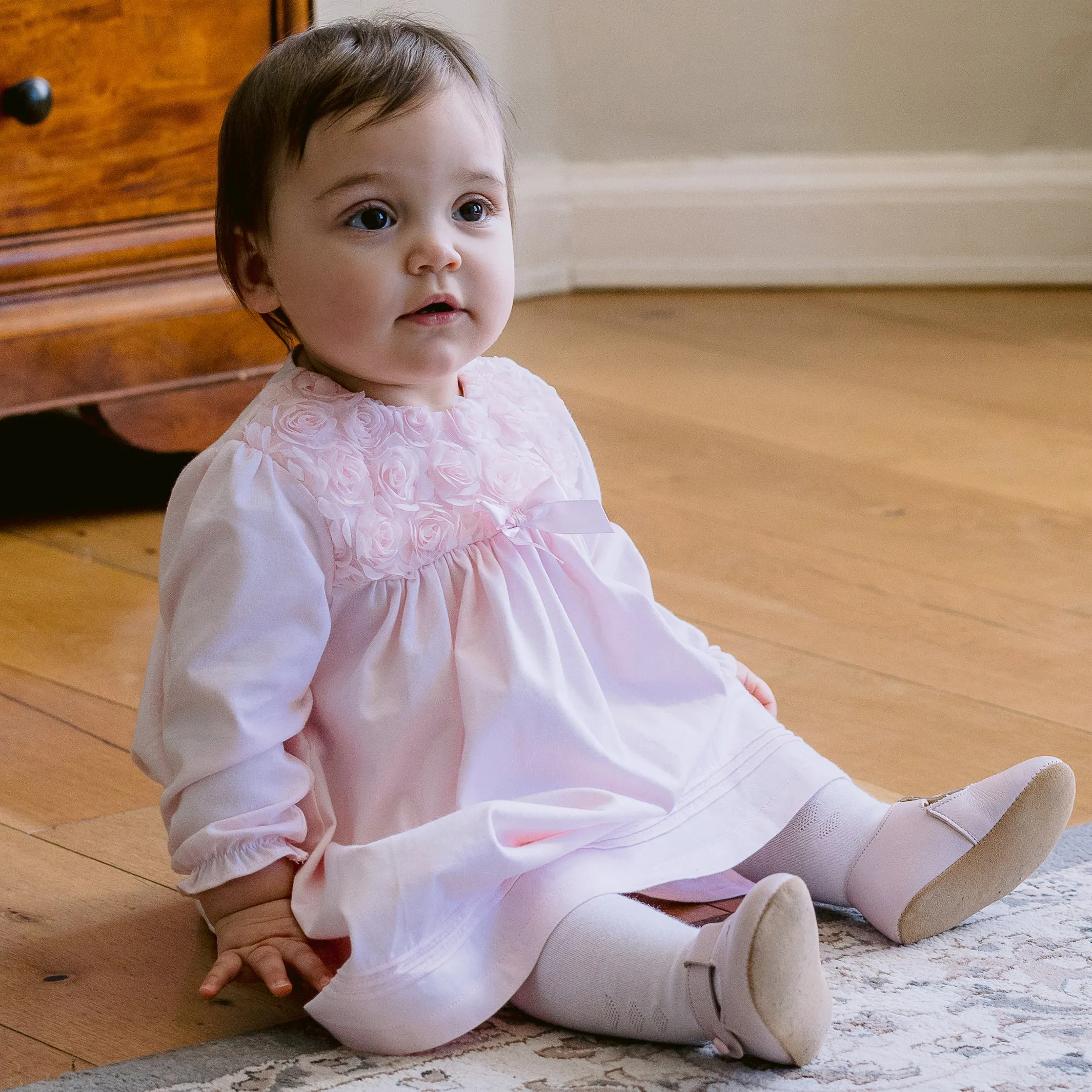 Elsie Baby Girl Party Dress & Tights