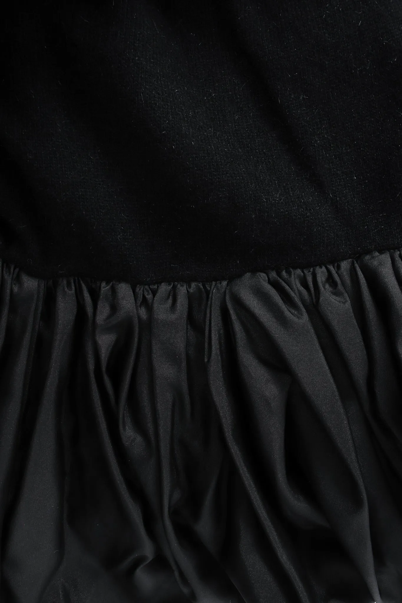 Gathered Silk Bubble Skirt