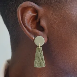 Ginkgo Leaf Statement Earrings