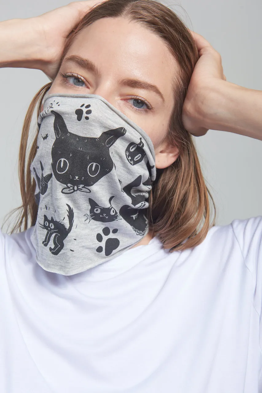 Headband/Gaiter/Mask: Gatos by Deux Goods