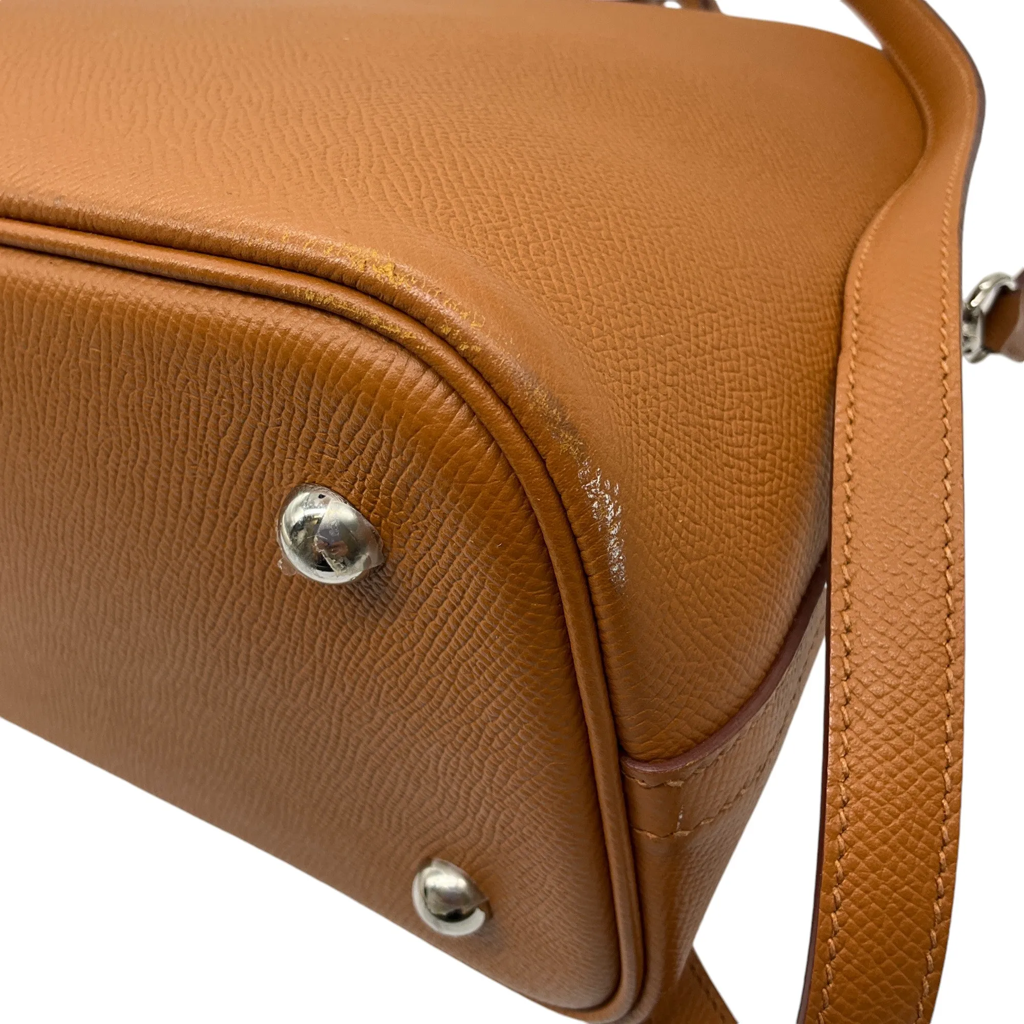 Hermes Toffee / Teal Epsom Tressage 1923 Bolide 30 Handbag