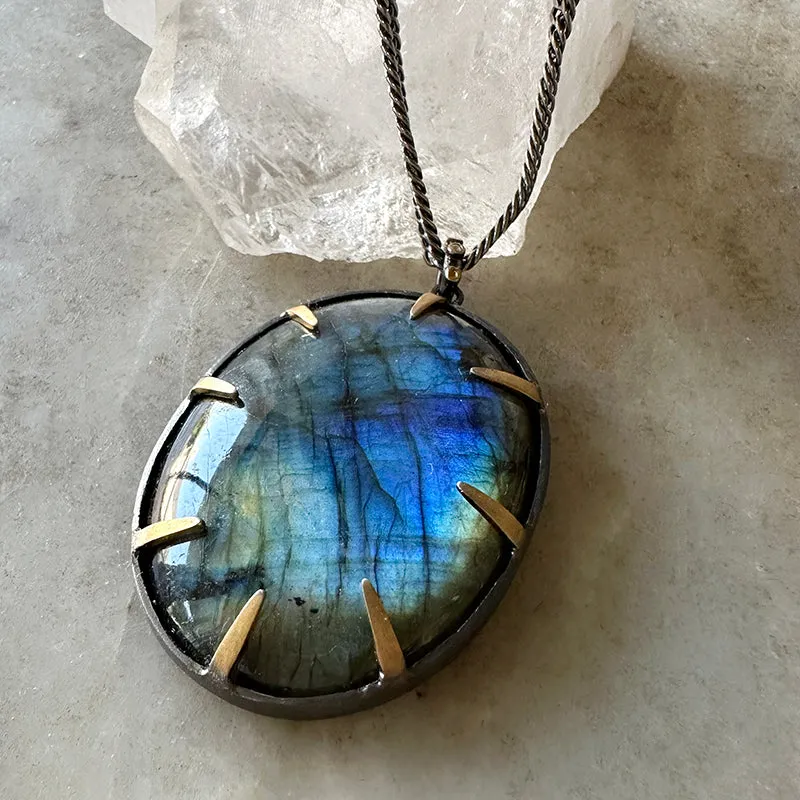 Labradorite Statement Necklace