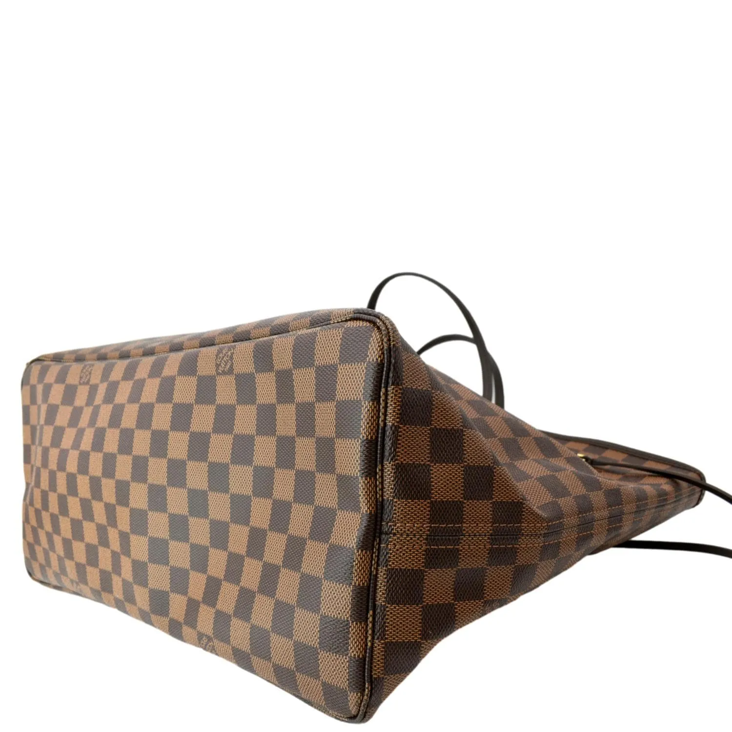 LOUIS VUITTON Neverfull GM Damier Ebene Tote Shoulder Bag Brown