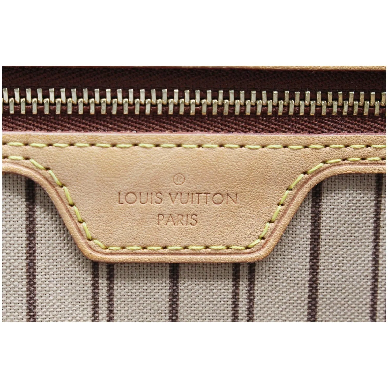LOUIS VUITTON Neverfull MM Monogram Canvas Tote Bag Brown