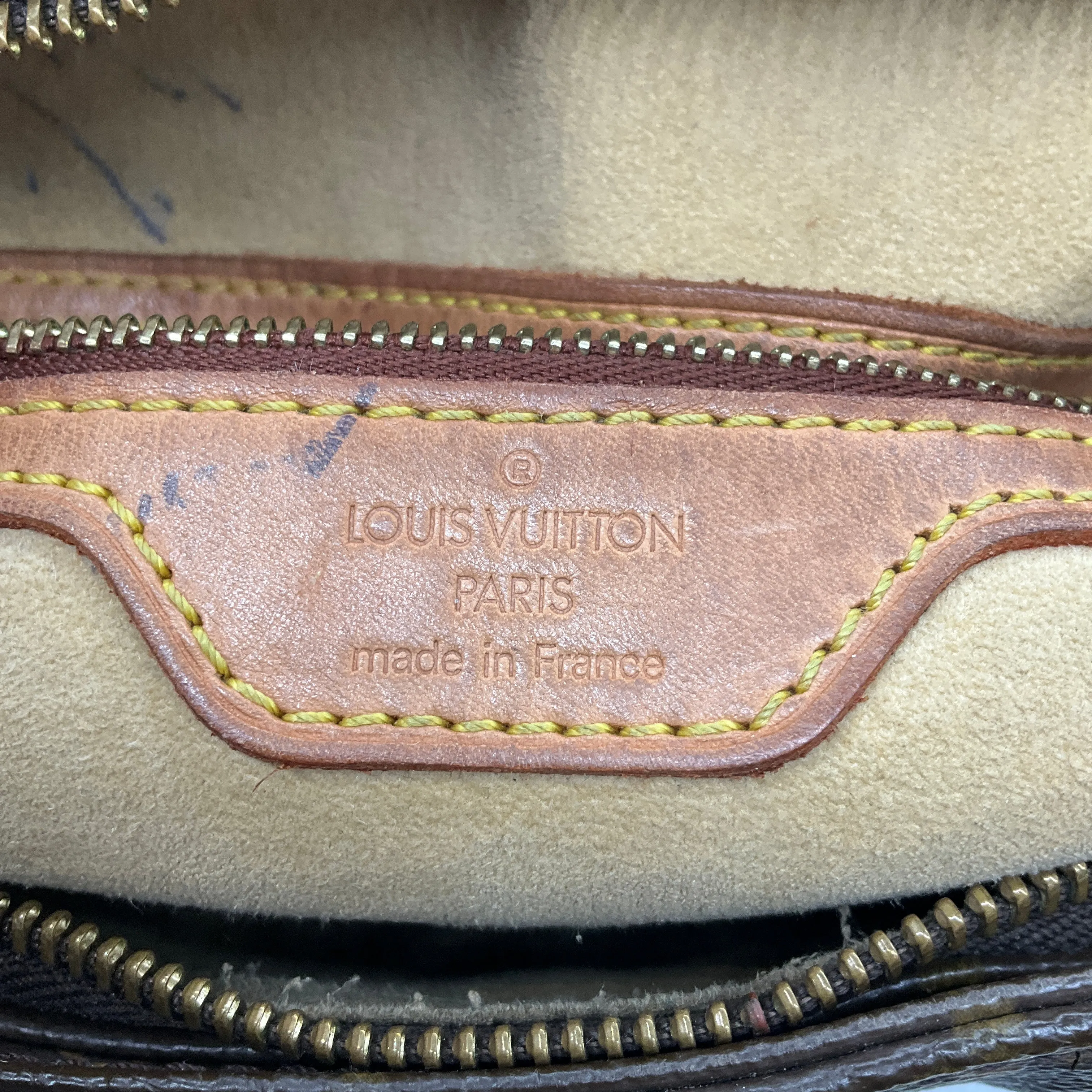 Louis Vuitton Vintage Brown Monogram Canvas Looping Shoulder Bag