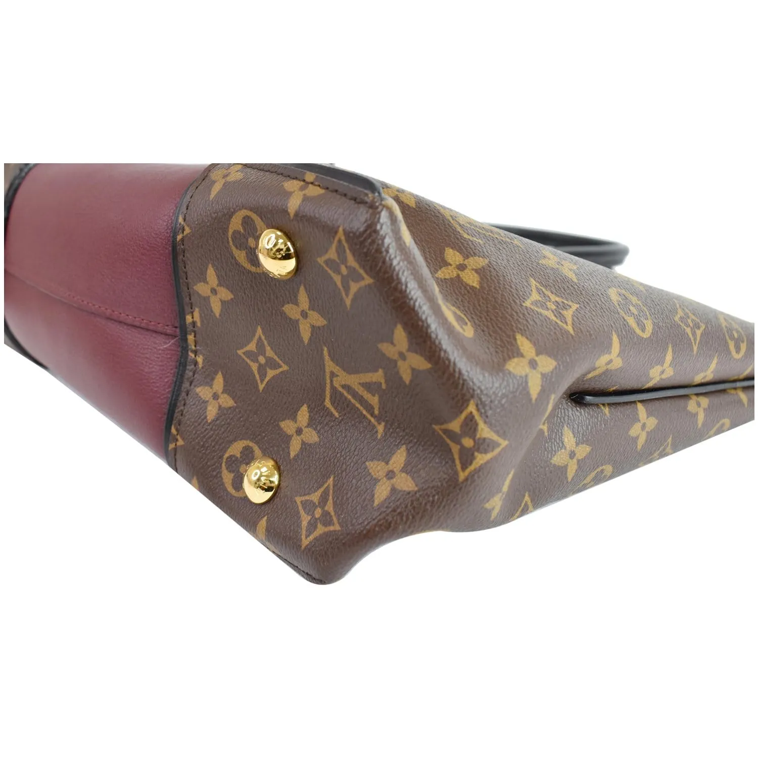 LOUIS VUITTON W PM Monogram Canvas Tote Bag Burgundy - 15% OFF