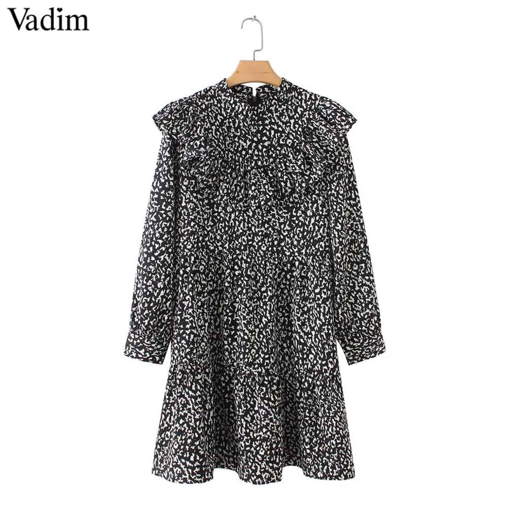 Lucy Linden Vintage Ruffled Mini Dress