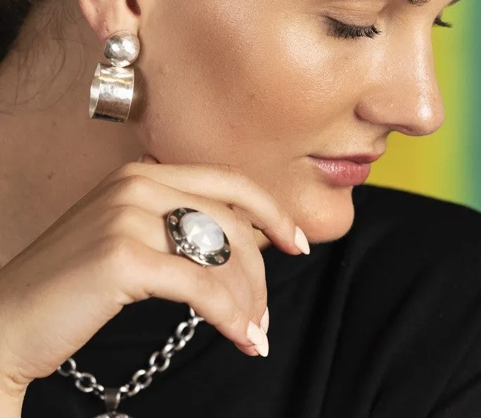 Moonstone Statement Ring