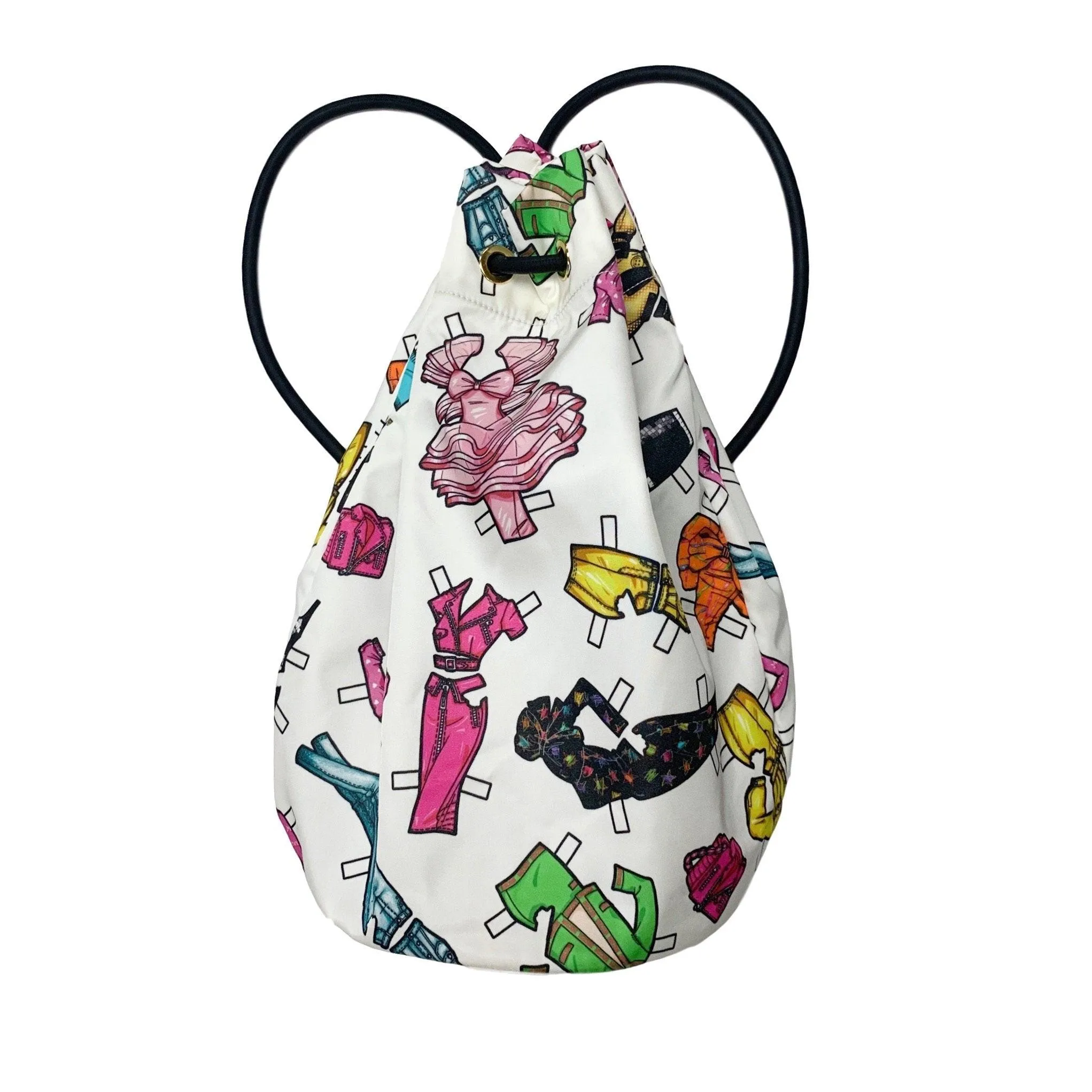 Moschino Paper Doll Pattern Backpack