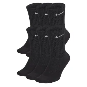 Nike - Everyday Cushioned Crew Socks Black 6 Pack
