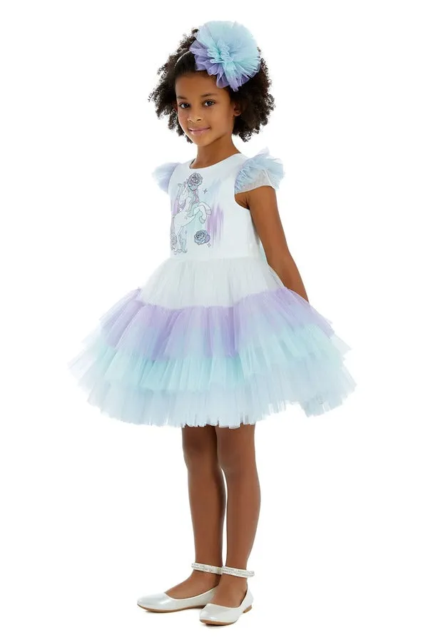 Ombre Blue Tutu Dress Unicorn Birthday Party