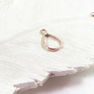 Open Resin Bezel - Drop, 8mm, Single Ring - Choose Your Metal