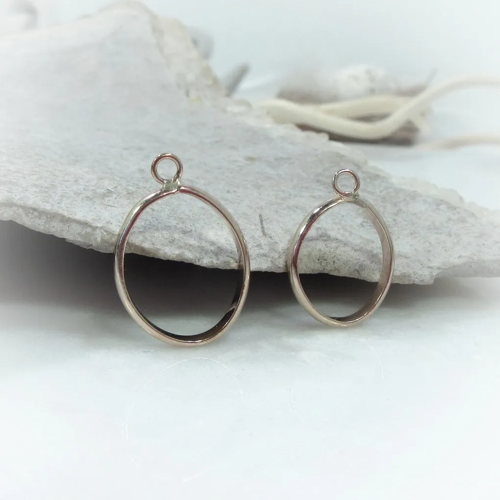Open Resin Bezel - Oval, 12mm, Single Ring - Choose Your Metal
