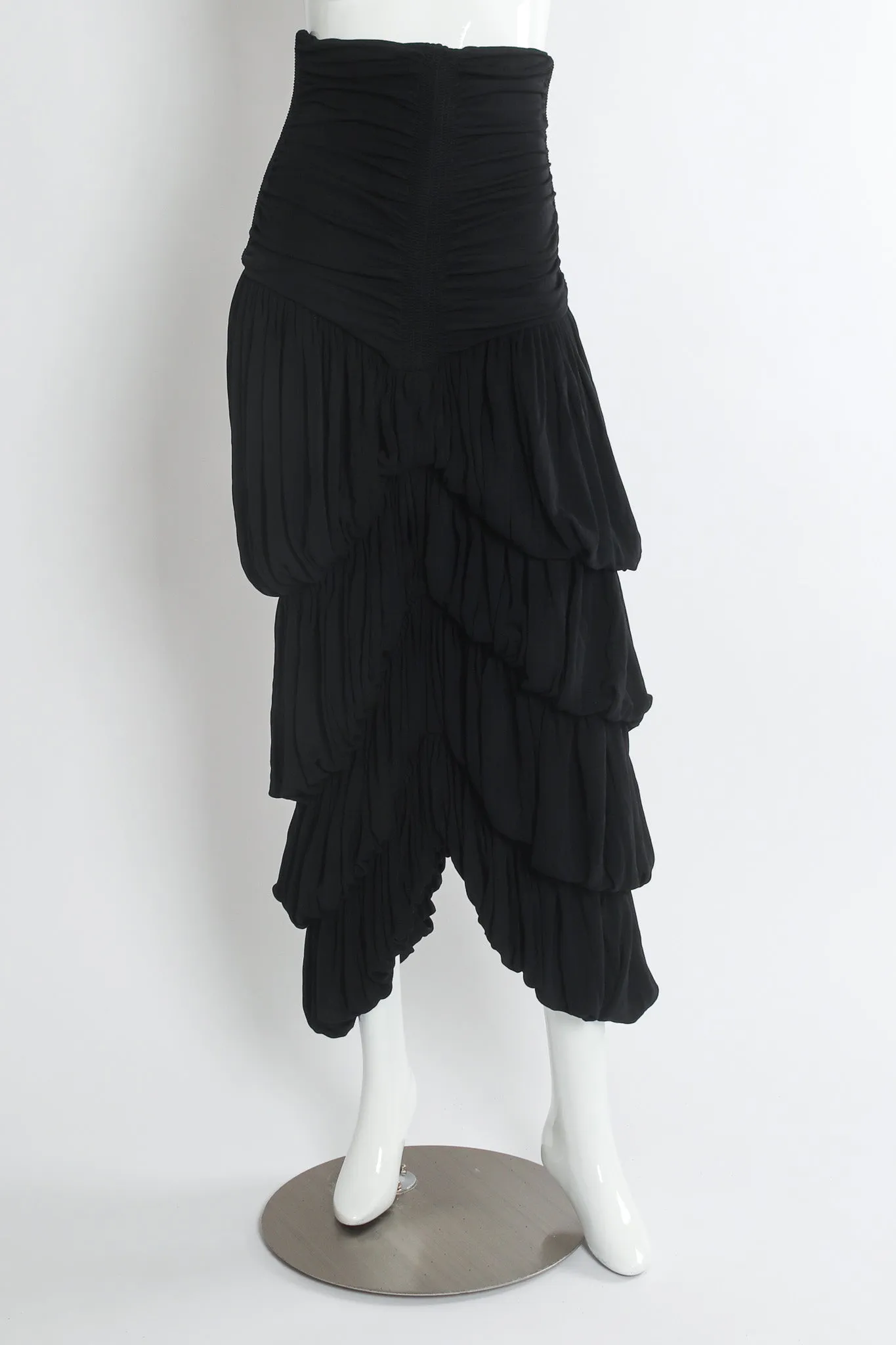 Parachute Drape Tiered Skirt