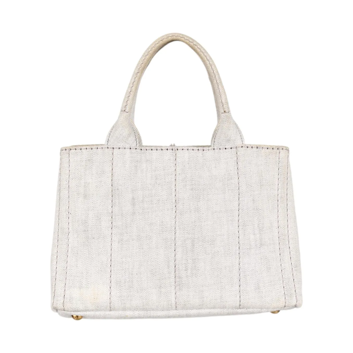 Prada Grey Small Canapa Tote