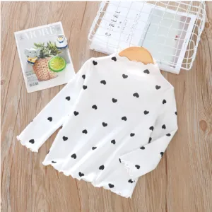 Ruffled Edges Heart Top
