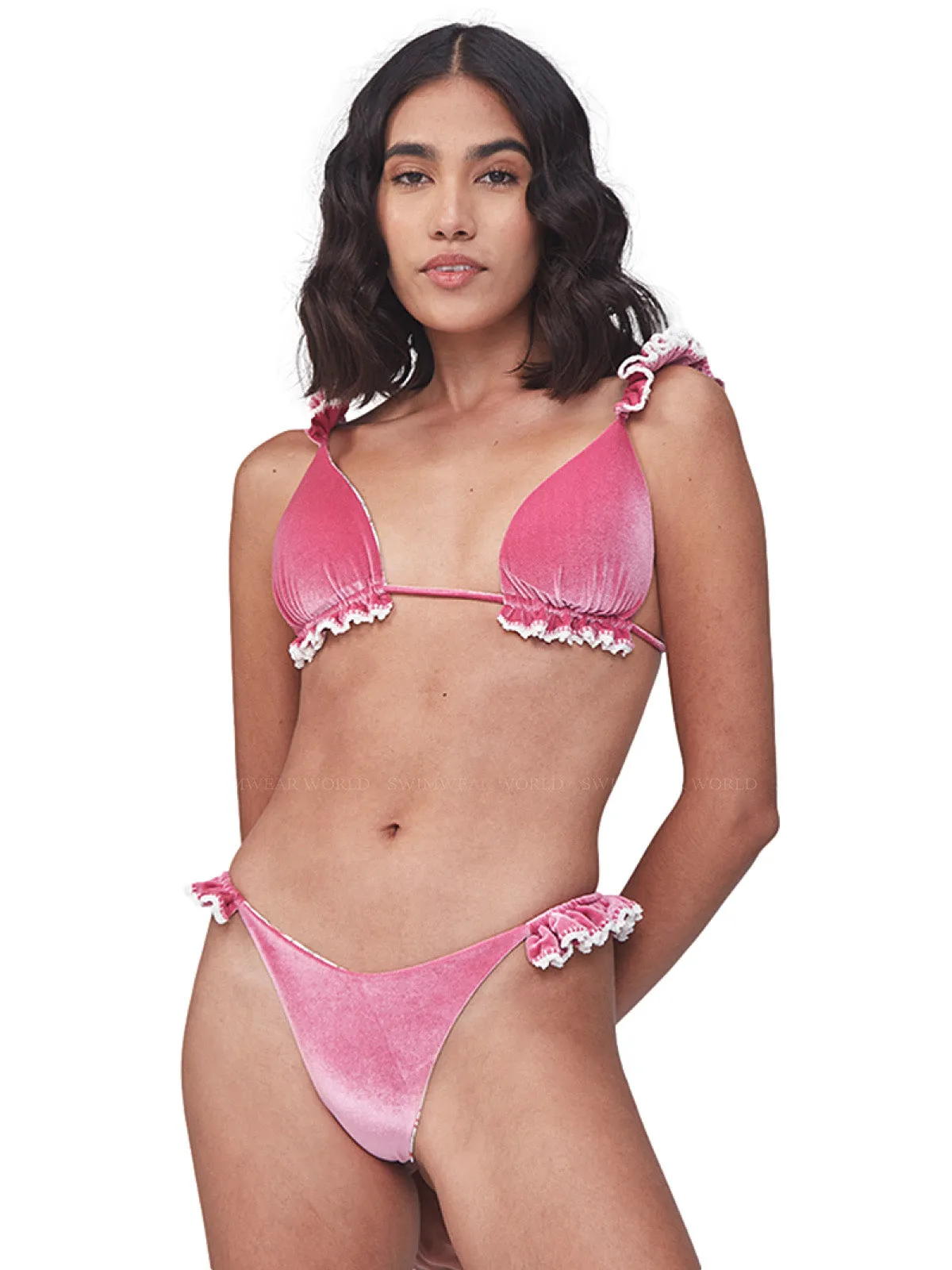 Silvana Fuchsia Velvet Bikini ::RET