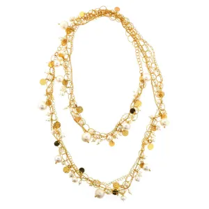 Venus Pearls and Charms Necklace
