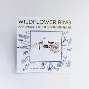 Wine Country Wildflower Ring - Silver