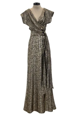 Yves Saint Laurent Spring 1986 Gold Wrap Top & Skirt